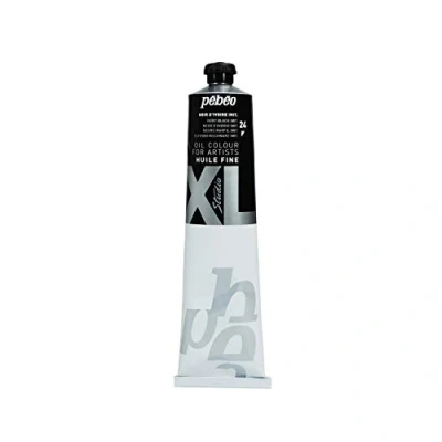 Image of Pebeo Pébéo Fine Oil XL 200 ml Black Paint Ivory