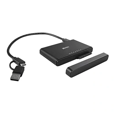 Image of Lindy USB 3.2 Type C to M.2 NVMe &amp;SATA SSD Clone Station