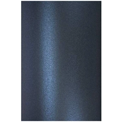 Image of Netuno 10x pearlescent navy paper DIN A4 210x297mm 8.27x11.69 inches 120gsm 32lb Aster Metallic Queens Blue double sided for inkjet laser printing scrapbooking brochures cardmaking flyers crafting DIY