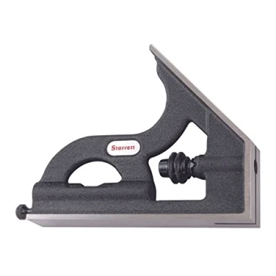 Image of Starrett H11 1224 Cast Iron Square Head For Combination Squares, Sets And Bevel Protractors, Black Wrinkle Finish