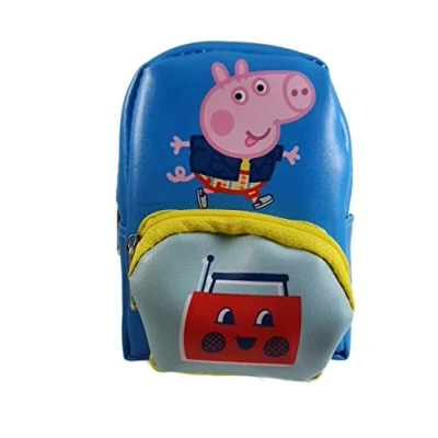 Image of Peppa Pig Or George Mini Micro Backpack Coin Purse (Blue)