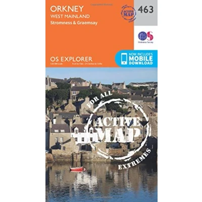 Image of Explorer Active 463 Orkney West Mainland Map With Digital Version