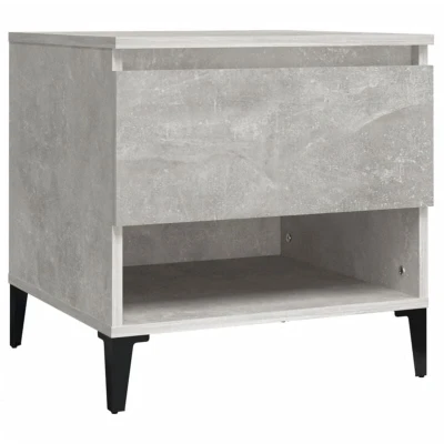 Image of vidaXL Side Table Concrete Grey 50x46x50 cm Engineered Wood