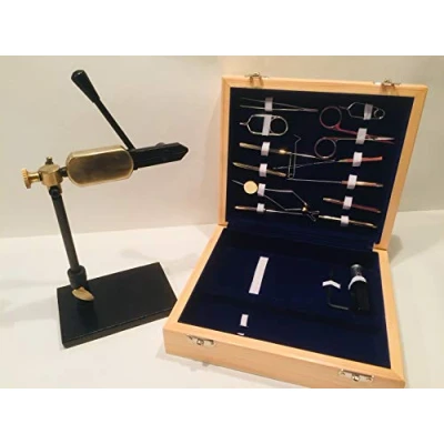 Image of FLYCAST Fly Tying Vice Rotary and FULL SET of tools
