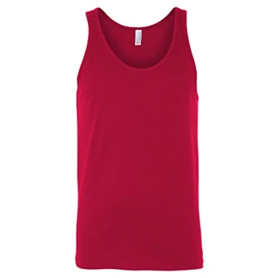 Image of Unisex Jersey Tank RED XS