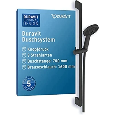 Image of Duravit UV0680003046 Universal Shower System, Black Matt