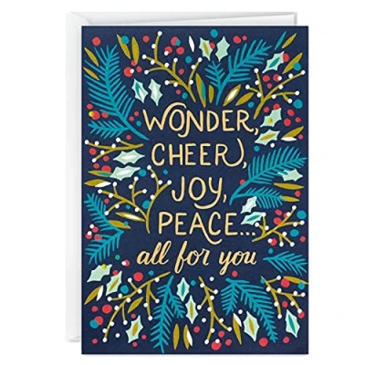 Image of Hallmark UNICEF Boxed Christmas Cards Assortment, Wonder and Peace (12 13 Envelopes)