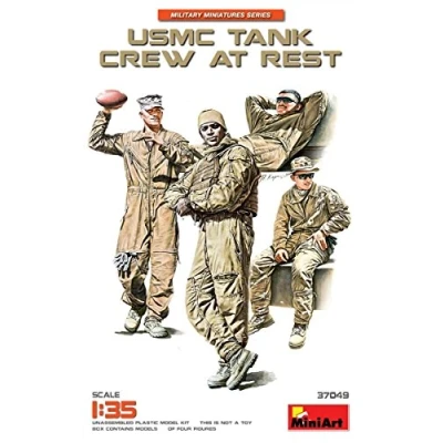Image of Miniart MIN37049 USMC Tank Crew at Rest Model Kit, Various