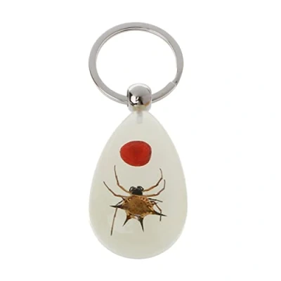 Image of JSGHGDF Resin Insect Keychain Luminous Scorpion Specimen Pendant Scenic Tourist Souvenirs Amber Trendy Jewelry
