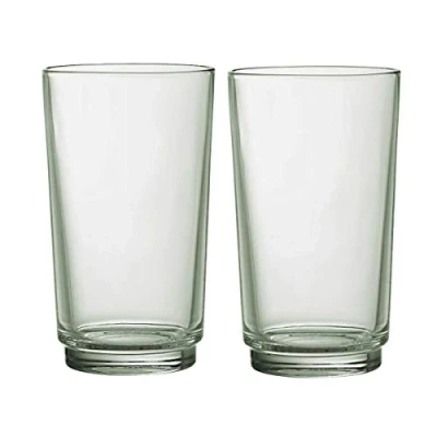 Image of Villeroy &amp; Boch It’s My Match Long Drink Mineral Glass Set, 2 pcs, Starter Set of Two Glasses in a Subtle Shade Green, Crystal, Dishwasher Safe