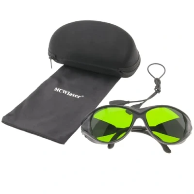 Image of MCWlaser 1064nm Laser Safety Glasses CE 355nm Protective Goggles OD5+ Shield Protection Eyewear For Cleaning Welding UV Marking Diode,ND:YAG Absorption Type EP 8 Style 2
