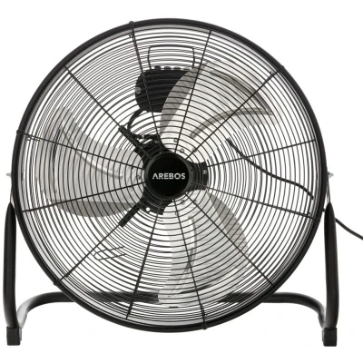 Image of Arebos Electrical Pedestal Floor Fan 20&#039;&#039; 3 Speed Levels 120W