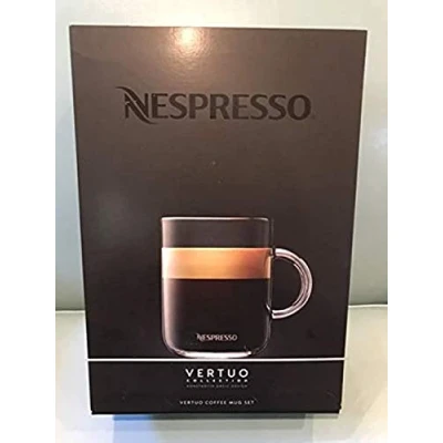 Image of Nespresso Vertuo Coffee Mug Set (2 x 390 ml) incl. 2 Spoons Glass Cups