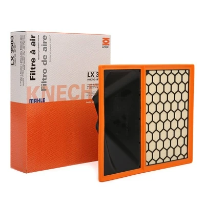 Image of 0005801317096, 5801317096 Air Filter MAHLE ORIGINAL LX 3583 61,0mm 318mm 399,5mm Insert IVECO: DAILY 6 , Pritsche/Fahrgestell
