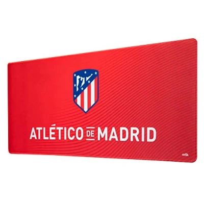 Image of Grupo Erik Atletico De Madrid XXL Mouse Mat Desk Pad 31.5&quot; x 13.78&quot; Non Slip Rubber Base Pad, Gaming Keyboard Football Gifts