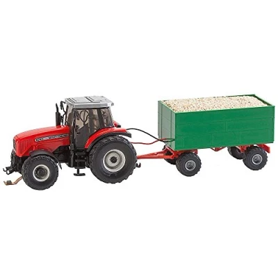 Image of Faller FA161588 MF Tractor with Chips Trailer Viking Model Railway, Building