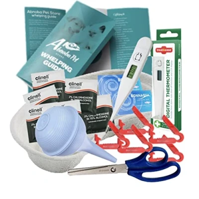 Image of ABNOBA PET STORE Alpha Dog Choice Whelping Kit Puppies &amp; Queening Kittens Sterile Bulb Aspirator more 900