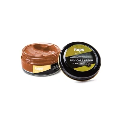 Image of Kaps Shoe Care Cream, Intensive Leather and Nourishing, Delicate (163 pale orange)