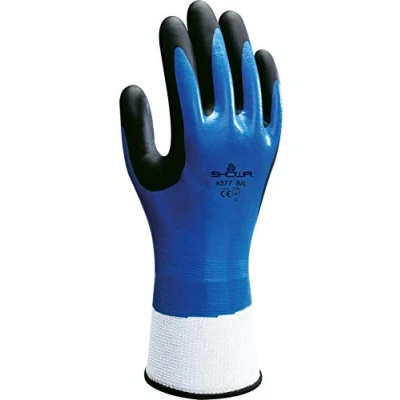 Image of Showa SHO3373L 377 Nitrile Foam Grip Gloves, Medium