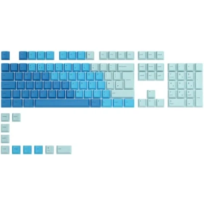Image of Glorious Gaming 115x GPBT Keycaps Cherry Profile, Super Durable PBT Plastic, Eye Catching Aesthetics, Superior Sound, Original Typeface, English UK Layout Ocean