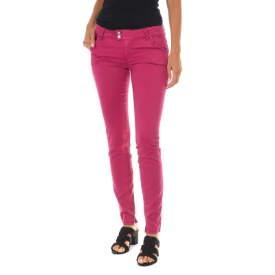 Image of Met Womens Trousers Bibiane Violet Cotton Size 24 (Waist)