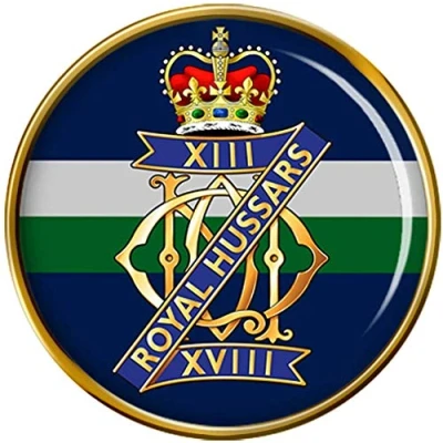 Image of 13th/18th Royal Hussars (Queen Mary&#039;s Own), British Army Pin Badge