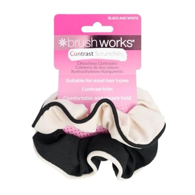 Image of Brushworks Contrast Scrunchies (2 Pack)