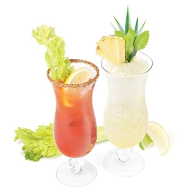 Image of Final Touch Hurricane Cocktail Glasses, Set of 2 (GG5302)