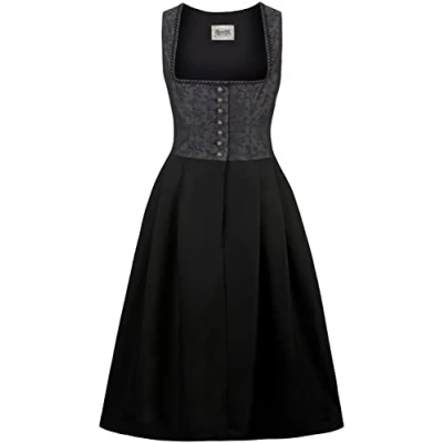 Image of Stockerpoint Women&#039;s Dirndl Dakota Dress, Black, 10