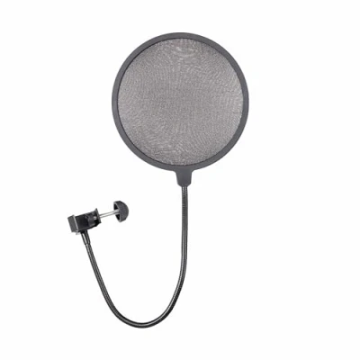 Image of Gator Frameworks Rok It Single Layer Microphone Pop Filter with C Clamp to Fit Most Stands; (RI POPFILTER)