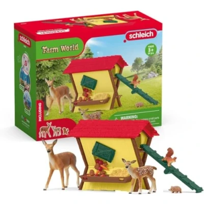Image of schleich 42658 FARM WORLD Feeding the Forest Animals Playset for ages 3+, Ocean Tides