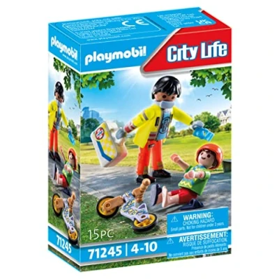 Image of Playmobil SECOURISTE AVEC Enfant
