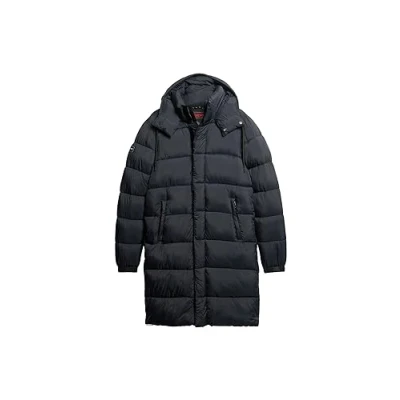 Image of Superdry Men&#039;s Ripstop Longline Puffer Jacket, Eclipse Navy Grid, S