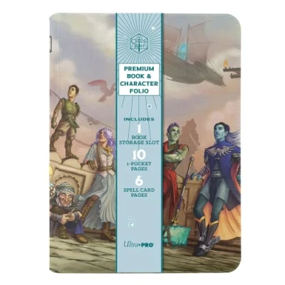 Image of Ultra PRO Critical Role Book Folio with Six 9 Pocket Pages for Standard Size Cards Ultimate Protection, 10 Single Page, Organize &amp; store Notes, Maps, Character Sheets, Spell