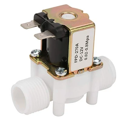 Image of DC 12 V G1/2 Inch Solenoid Valve for Water Plastic Electric Intake