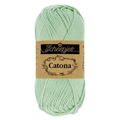 Image of Scheepjes Catona 402 Silver Green Yarn 1x50g