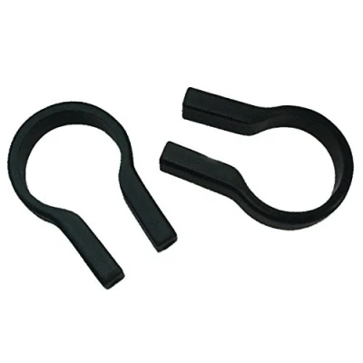Image of KLICKFIX Bicycle Handlebar adaptor clamps for 2226 MM Pair Black / 0211F KF804,020