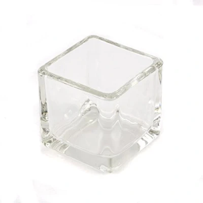 Image of Cube Candle Glass Jar 8cl x 10