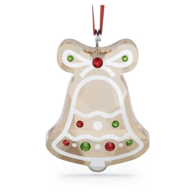 Image of Swarovski Holiday Cheers Gingerbread Bell Ornament