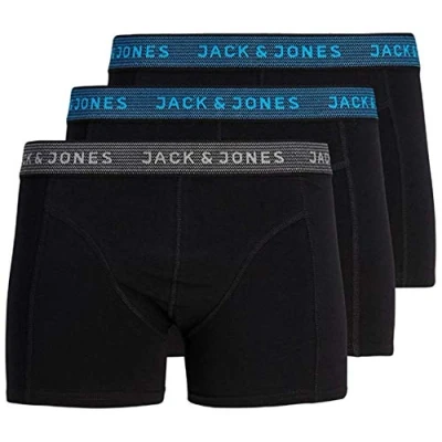 Image of JACK &amp; JONES men&#039;s plain boxer shorts Green L