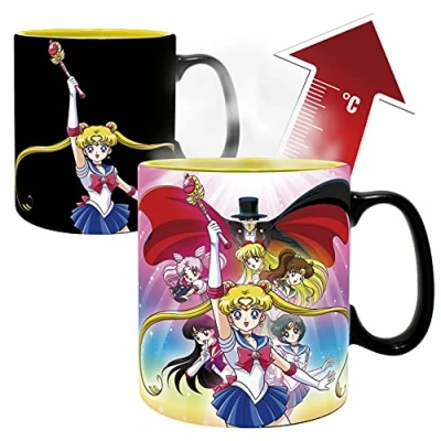 Image of ABYSTYLE Sailor Moon Group Heat Change Mug