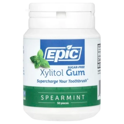Image of Pack of 1 x Epic Dental Spearmint Gum Xylitol Sweetened 50 Count