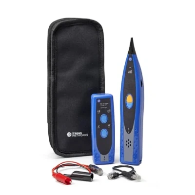Image of TREND Networks Tone and Probe Kit Data, Telephone, COAX Electrical Copper Cable Tracing Identifier Testing Tool Set