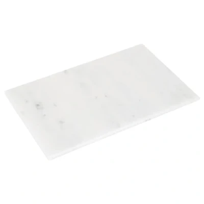 Image of White Rectangle Marble Chopping Board 30cm x 20cm By Argon Tableware