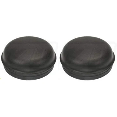 Image of x2 Black Hub Caps, 75mm, For Ifor Williams Trailers, Grease Dust Cap, Non Genuine