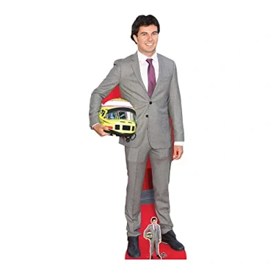 Image of Star Cutouts CS1100 Sergio Perez Lifesize Cardboard Cut Out With Mini