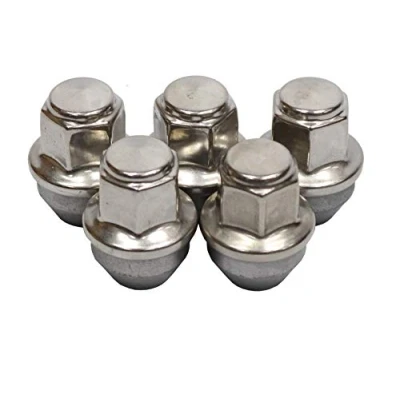 Image of Tpuk Set Of 5 Stainless Steel Capped Wheel Nuts For Transit Mk8 Custom 2012 On 5196786