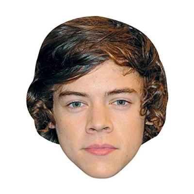 Image of Harry E. Styles Celebrity Mask, Flat Card Face, Fancy Dress Mask