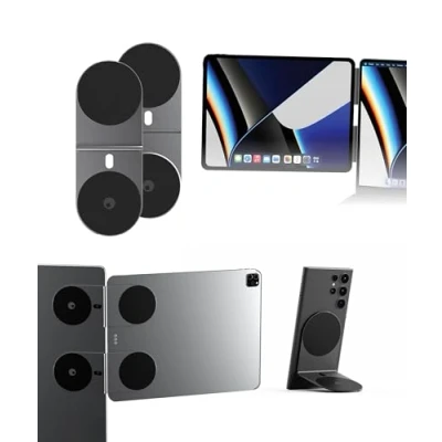 Image of Rolling Square Edge Pro Tablet Kit Mobile and Phone Magnetic Holder, Smartworking Accessory, Compatible with MagSafe, any or Phone, Space Grey