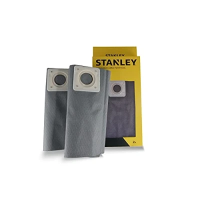 Image of Stanley 50L Washable Cloth Filter Bags for Strong and Liquid Vacuum Cleaners